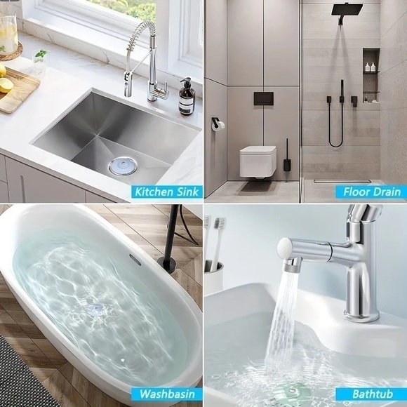 Pink Silicone Drain Stopper - Picture 3 of 6